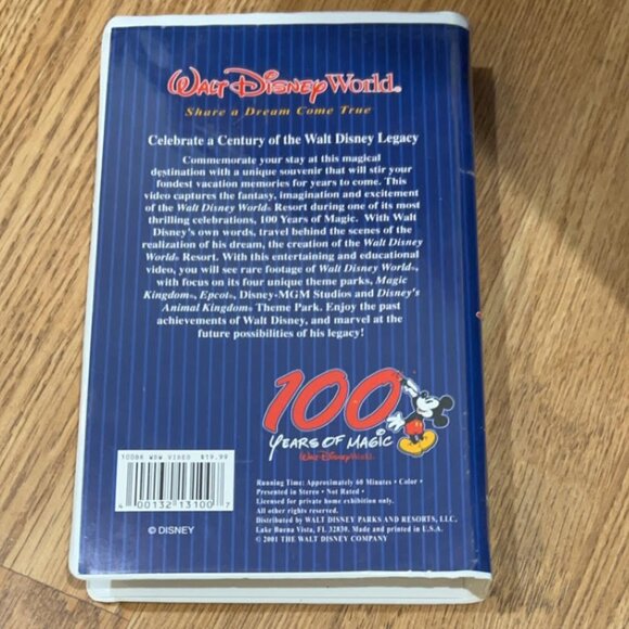 Disney's 100 Years of Magic VHS Sealed in Mint Condition - Picture 6 of 6